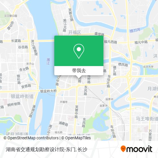 湖南省交通规划勘察设计院-东门地图