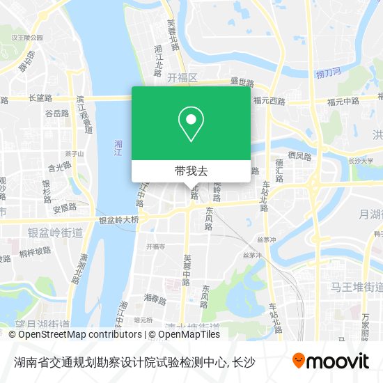 湖南省交通规划勘察设计院试验检测中心地图