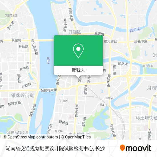 湖南省交通规划勘察设计院试验检测中心地图