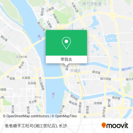 爸爸糖手工吐司(湘江世纪店)地图