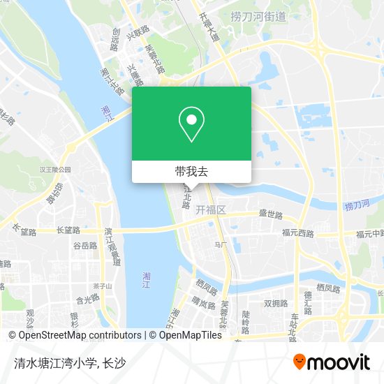 清水塘江湾小学地图