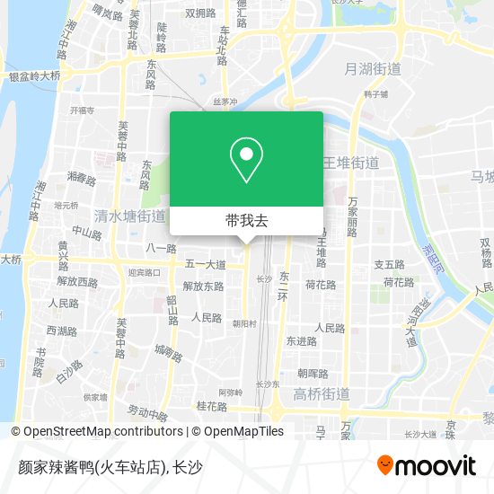 颜家辣酱鸭(火车站店)地图