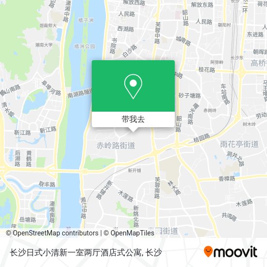 长沙日式小清新一室两厅酒店式公寓地图