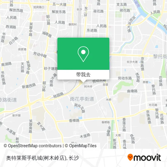 奥特莱斯手机城(树木岭店)地图