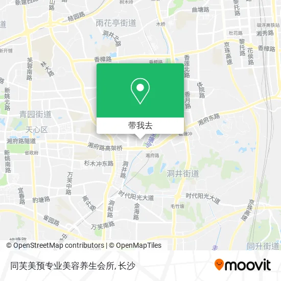 同芙美预专业美容养生会所地图