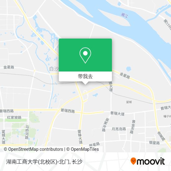 湖南工商大学(北校区)-北门地图