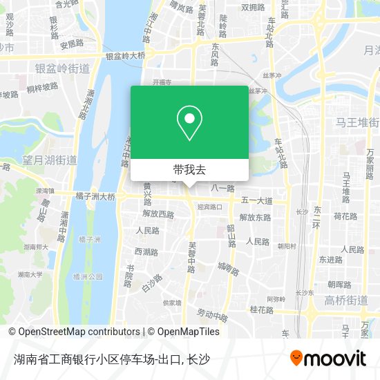 湖南省工商银行小区停车场-出口地图