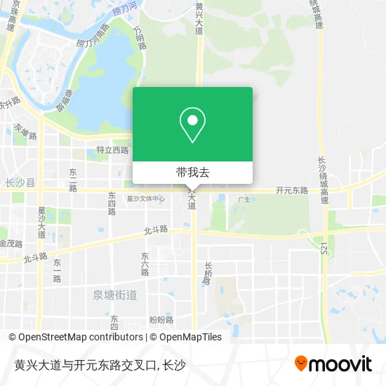 黄兴大道与开元东路交叉口地图