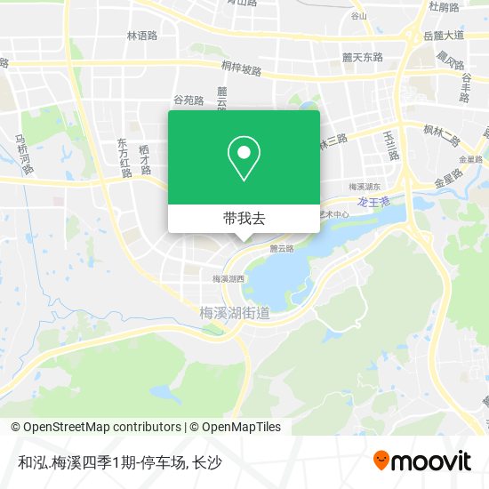 和泓.梅溪四季1期-停车场地图