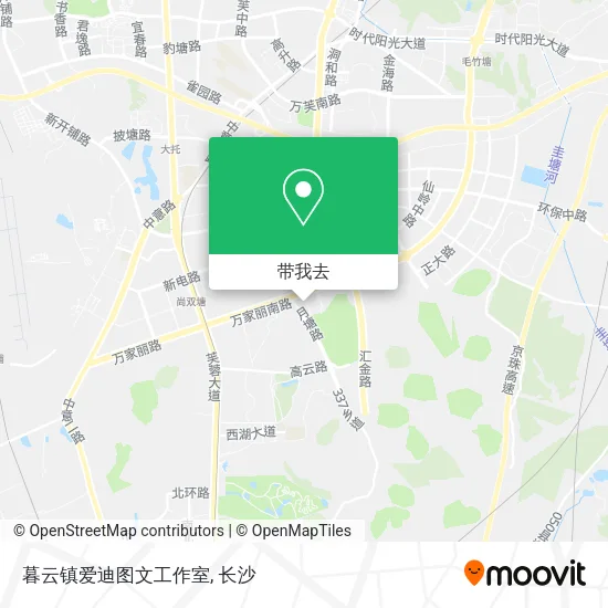 暮云镇爱迪图文工作室地图