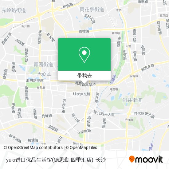 yuki进口优品生活馆(德思勤·四季汇店)地图