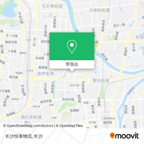 长沙恒泰物流地图