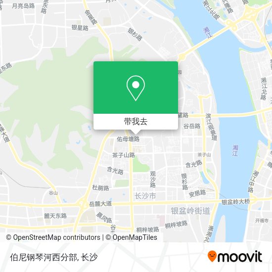 伯尼钢琴河西分部地图