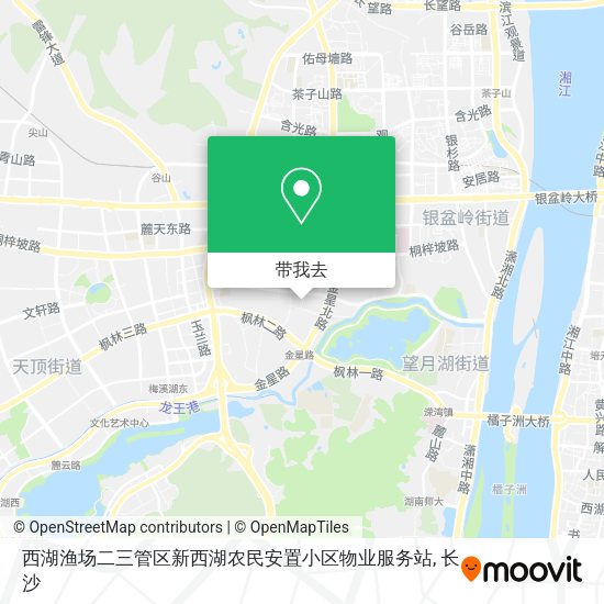 西湖渔场二三管区新西湖农民安置小区物业服务站地图