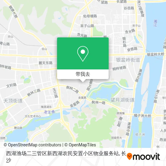 西湖渔场二三管区新西湖农民安置小区物业服务站地图