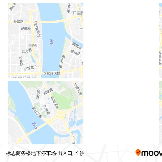 标志商务楼地下停车场-出入口地图