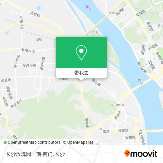 长沙玫瑰园一期-南门地图