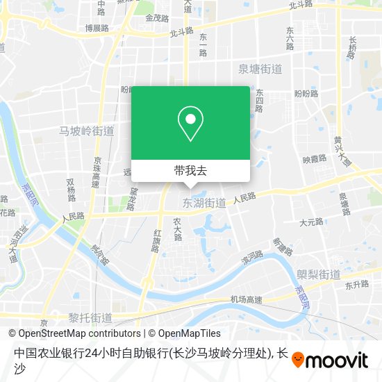 中国农业银行24小时自助银行(长沙马坡岭分理处)地图