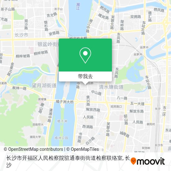 长沙市开福区人民检察院驻通泰街街道检察联络室地图