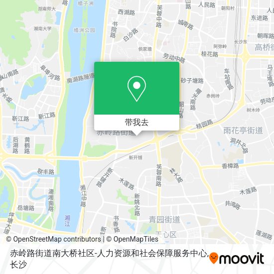 赤岭路街道南大桥社区-人力资源和社会保障服务中心地图