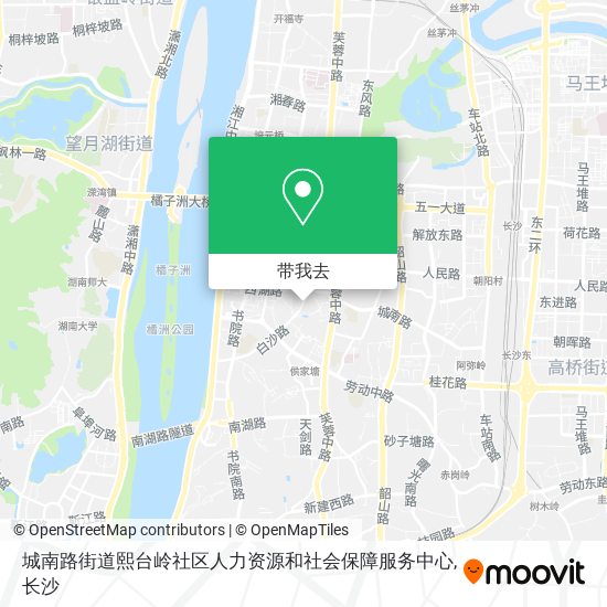 城南路街道熙台岭社区人力资源和社会保障服务中心地图