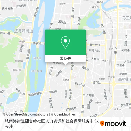 城南路街道熙台岭社区人力资源和社会保障服务中心地图