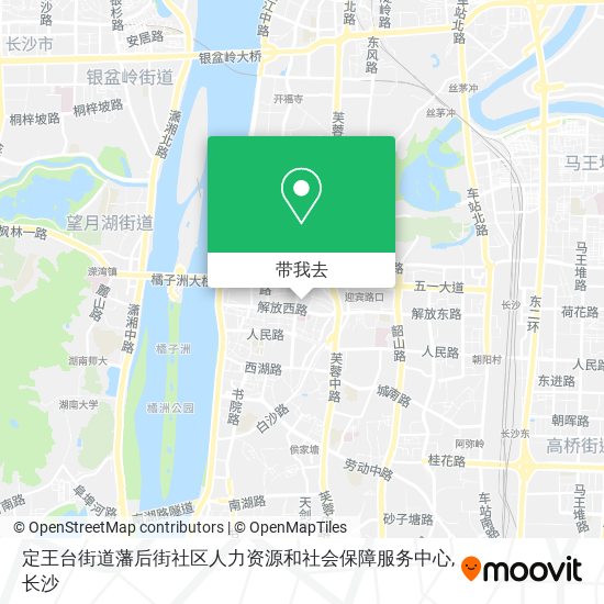 定王台街道藩后街社区人力资源和社会保障服务中心地图