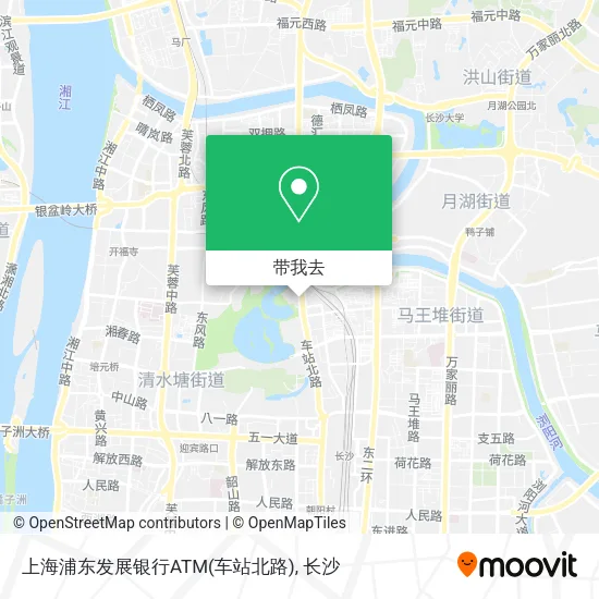 上海浦东发展银行ATM(车站北路)地图