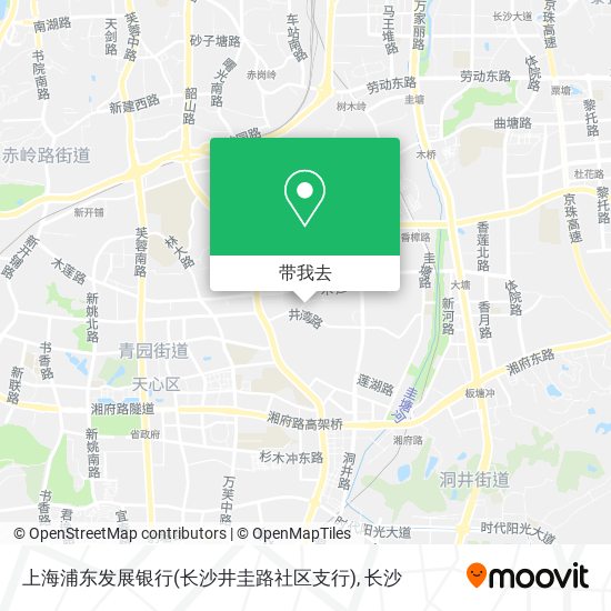 上海浦东发展银行(长沙井圭路社区支行)地图