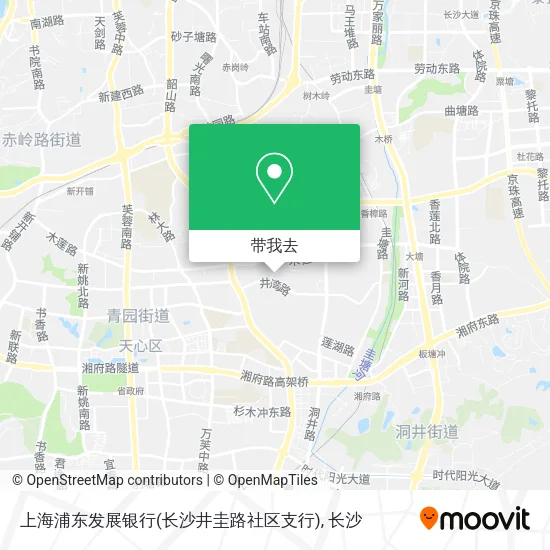 上海浦东发展银行(长沙井圭路社区支行)地图