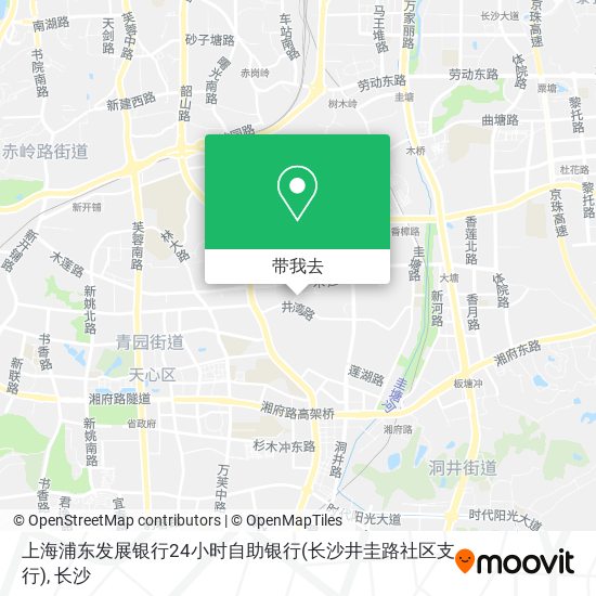 上海浦东发展银行24小时自助银行(长沙井圭路社区支行)地图