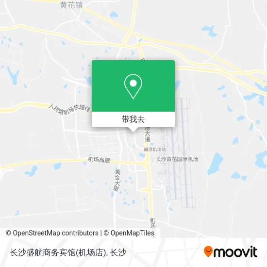 长沙盛航商务宾馆(机场店)地图