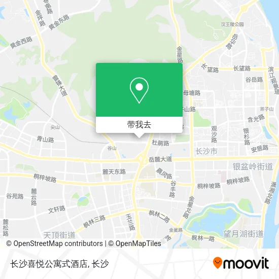 长沙喜悦公寓式酒店地图