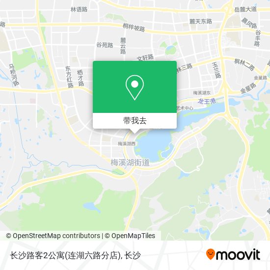 长沙路客2公寓(连湖六路分店)地图