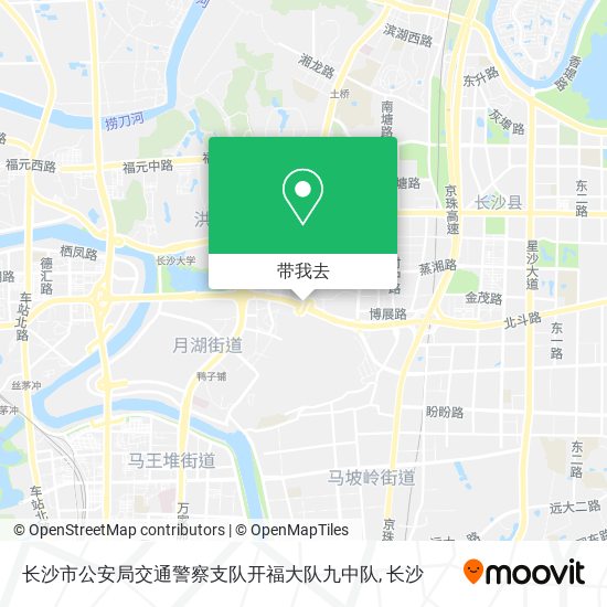 长沙市公安局交通警察支队开福大队九中队地图