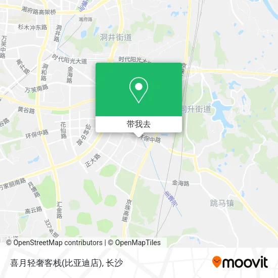 喜月轻奢客栈(比亚迪店)地图