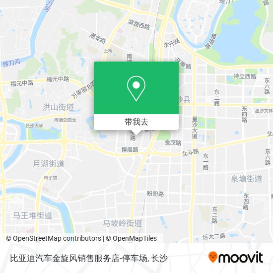 比亚迪汽车金旋风销售服务店-停车场地图