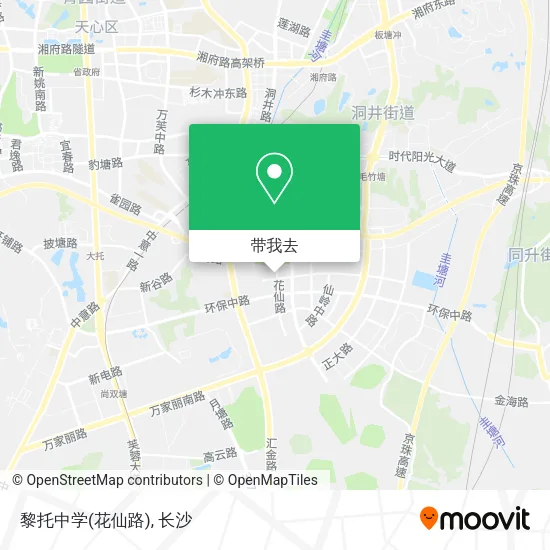 黎托中学(花仙路)地图