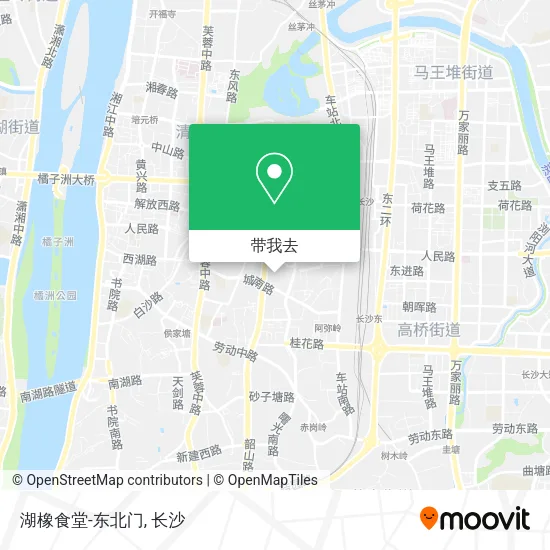 湖橡食堂-东北门地图