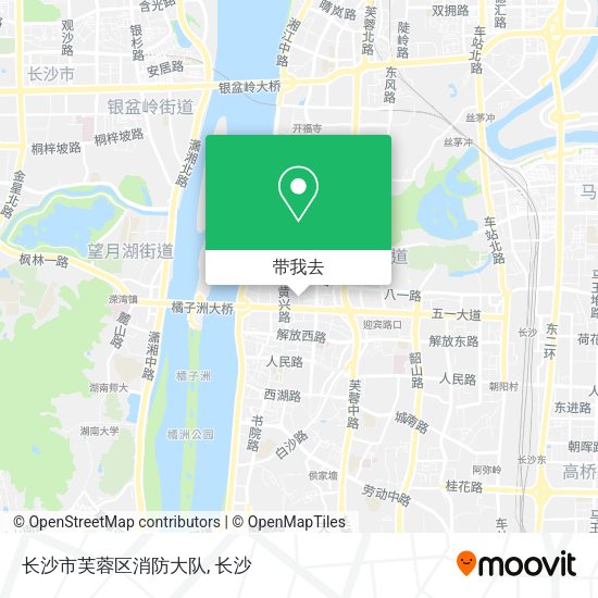 长沙市芙蓉区消防大队地图
