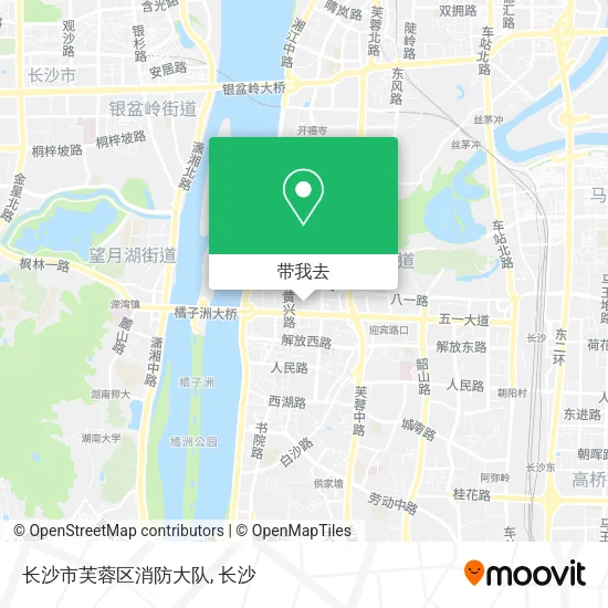 长沙市芙蓉区消防大队地图