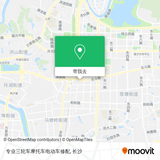 专业三轮车摩托车电动车修配地图