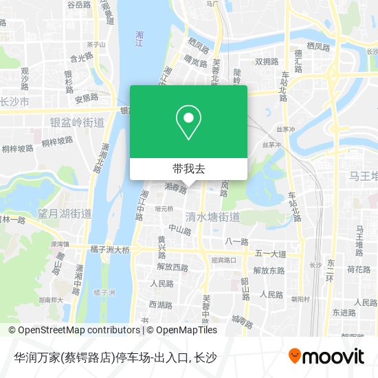 华润万家(蔡锷路店)停车场-出入口地图