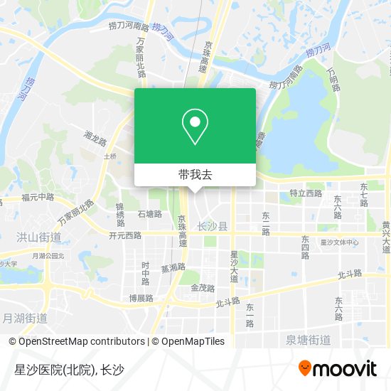 星沙医院(北院)地图