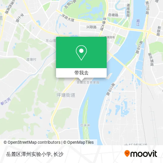 岳麓区潭州实验小学地图