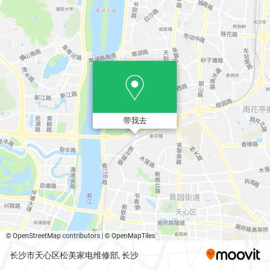 长沙市天心区松美家电维修部地图