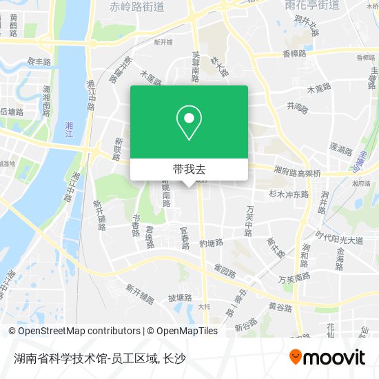 湖南省科学技术馆-员工区域地图