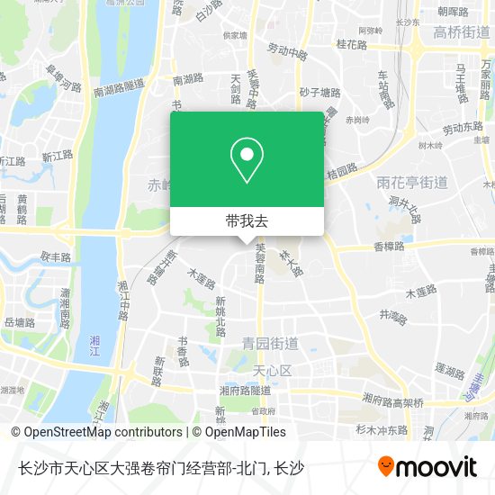 长沙市天心区大强卷帘门经营部-北门地图