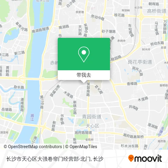 长沙市天心区大强卷帘门经营部-北门地图