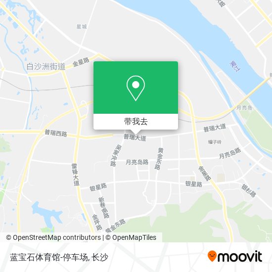 蓝宝石体育馆-停车场地图